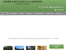 Tablet Screenshot of mobilebotanicalgardens.org